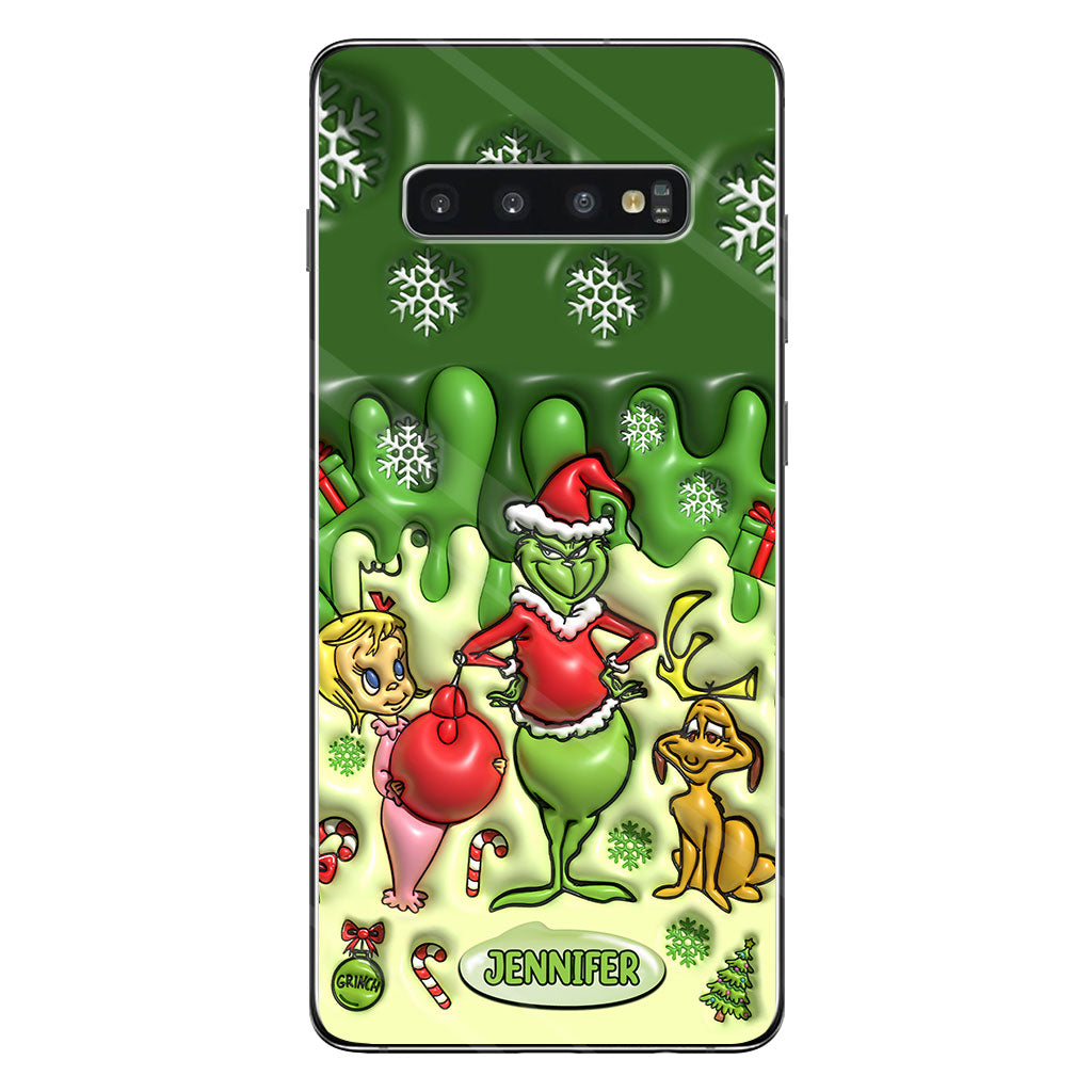 Merry Grinchmas - Personalized Stole Christmas Phone Case