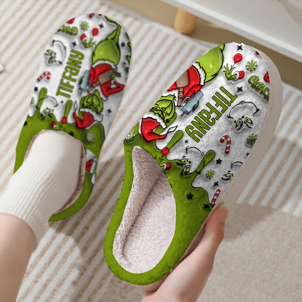 Pantoufles personnalisées avec n'importe quel nom