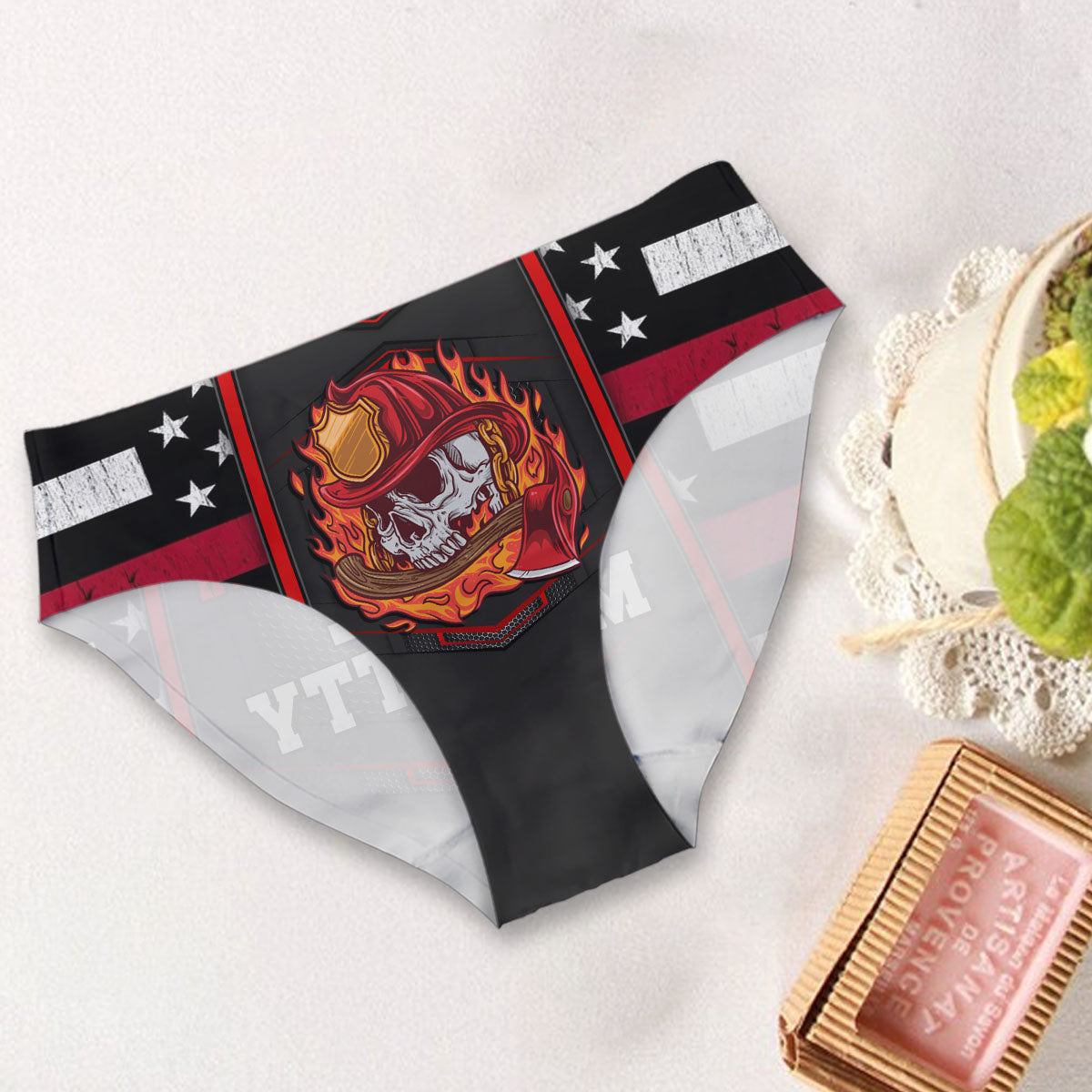 Pompier Sauve mon Chat - Culottes personnalisées pour femmes pompières
