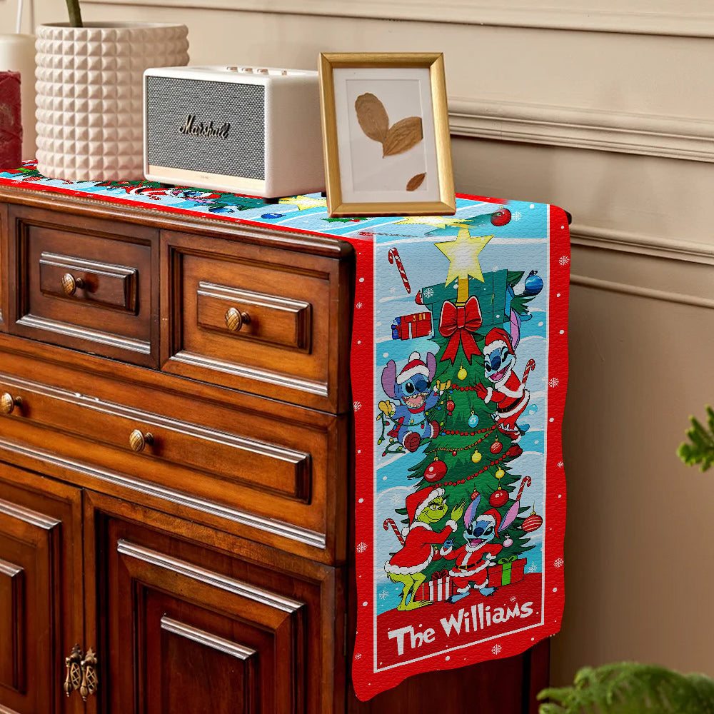 Joyeux Noël - Chemin de table personnalisé avec étole