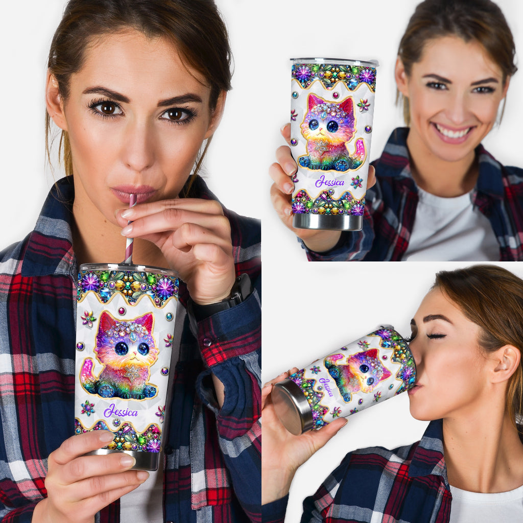 Beautiful Cat - Personalized Cat Tumbler
