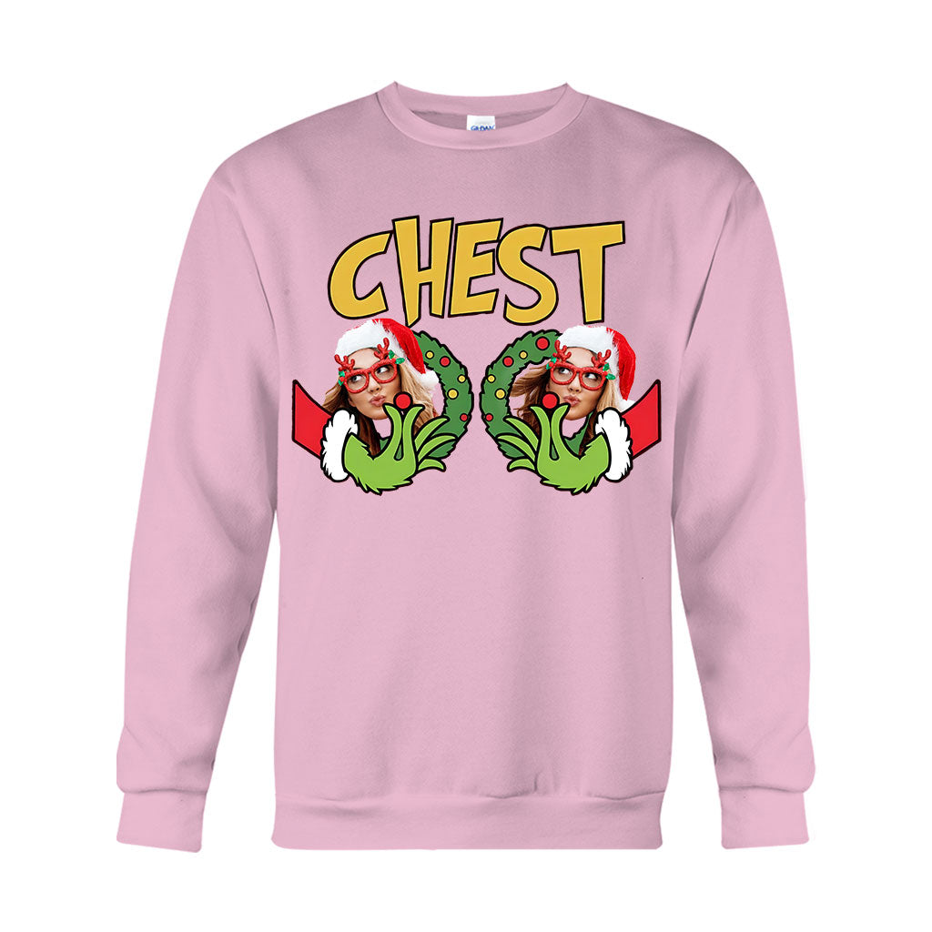 Chest Nuts Merry Grinchmas - Personalized Stole Christmas T-shirt And Hoodie