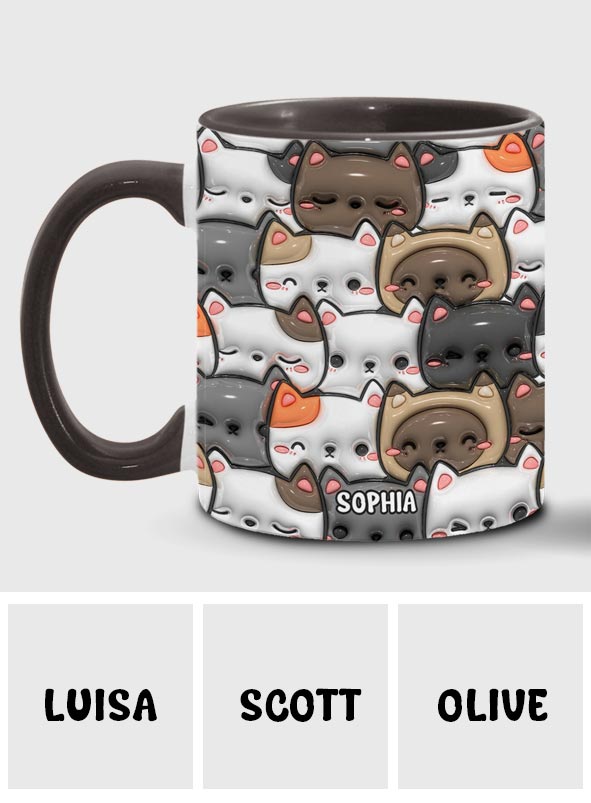 Oui, j'ai besoin de tous ces chats ! – Mug personnalisé à motif chat