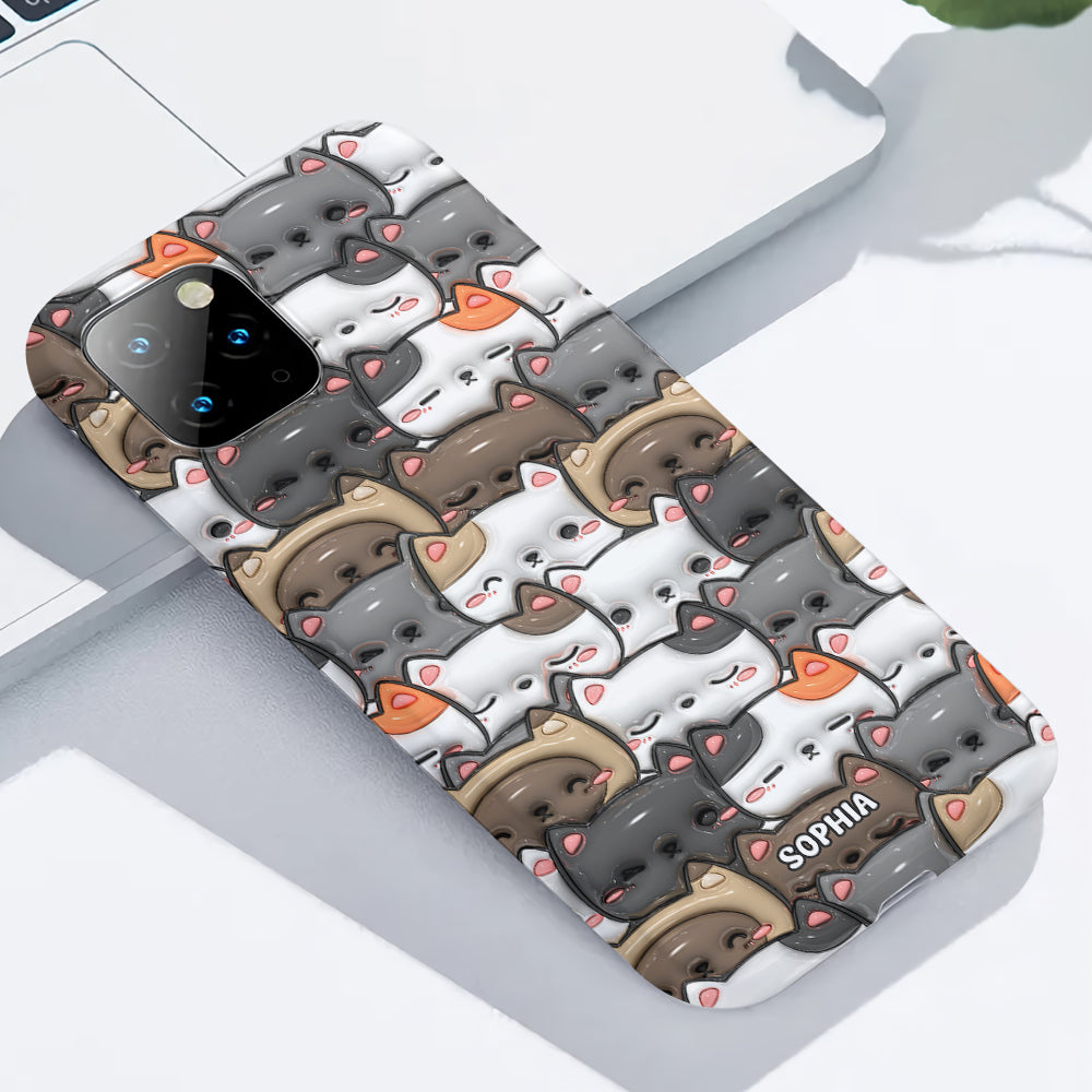 Oui, j'ai besoin de tous ces chats ! - Coque de téléphone personnalisée avec imprimé chat intégral