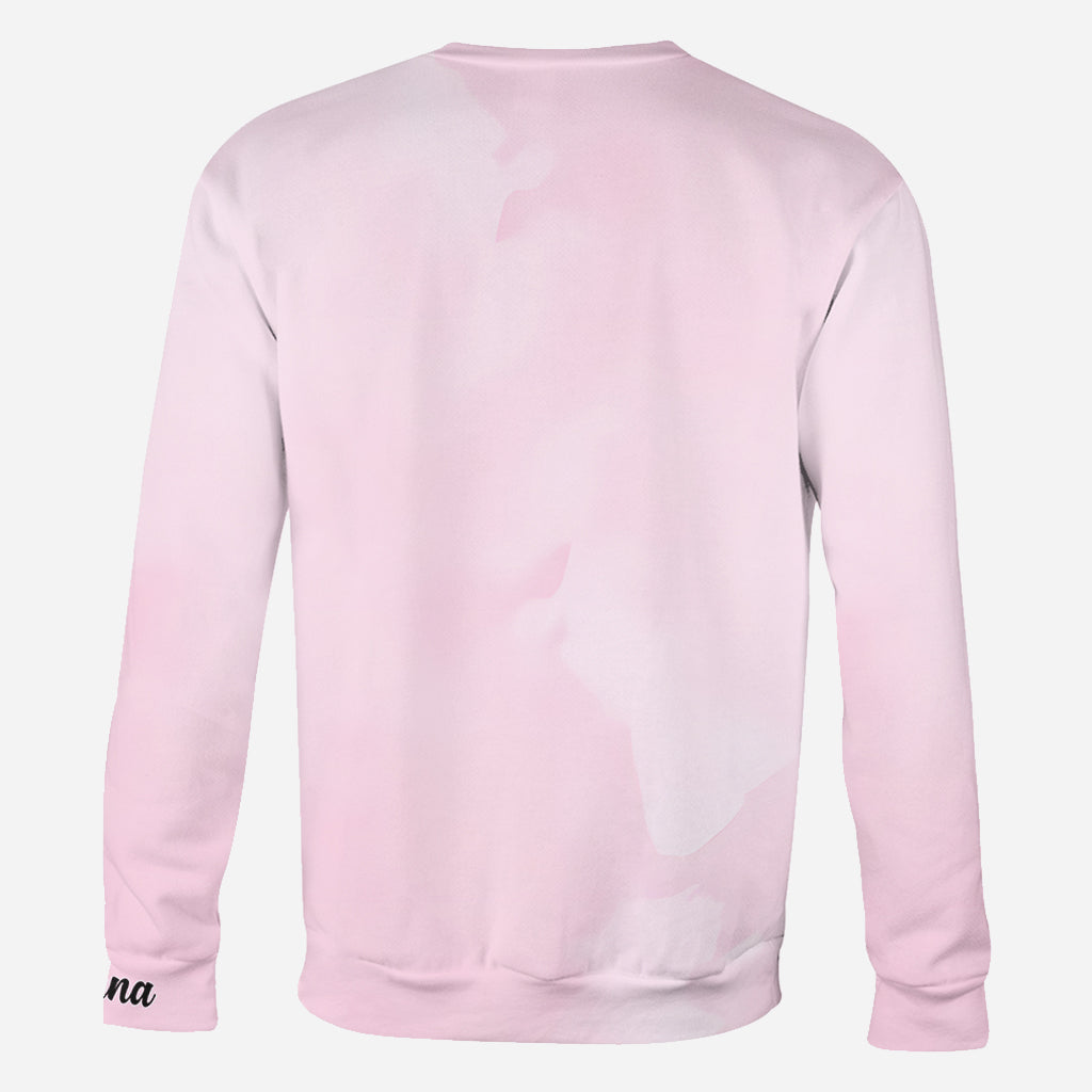 En octobre, on porte du rose - T-shirt personnalisé intégral pour la sensibilisation au cancer du sein
