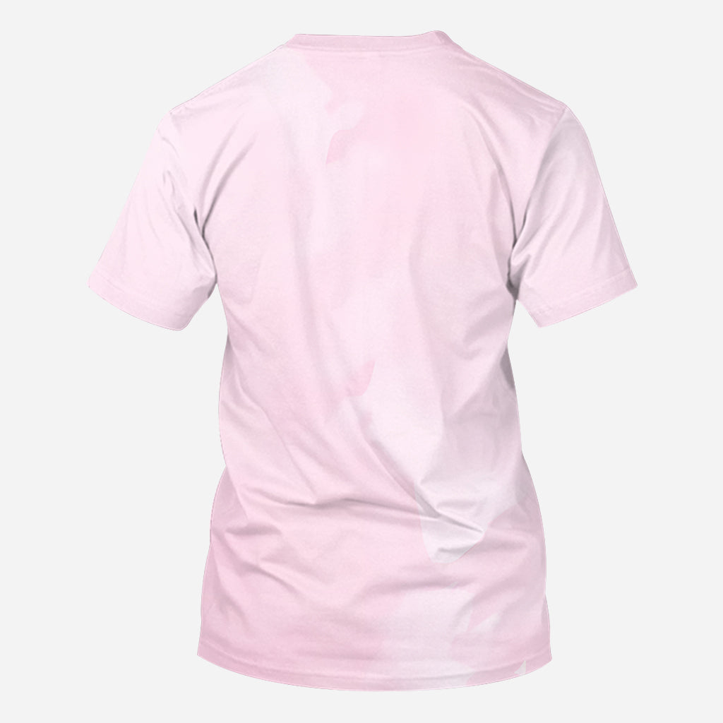 En octobre, on porte du rose - T-shirt personnalisé intégral pour la sensibilisation au cancer du sein