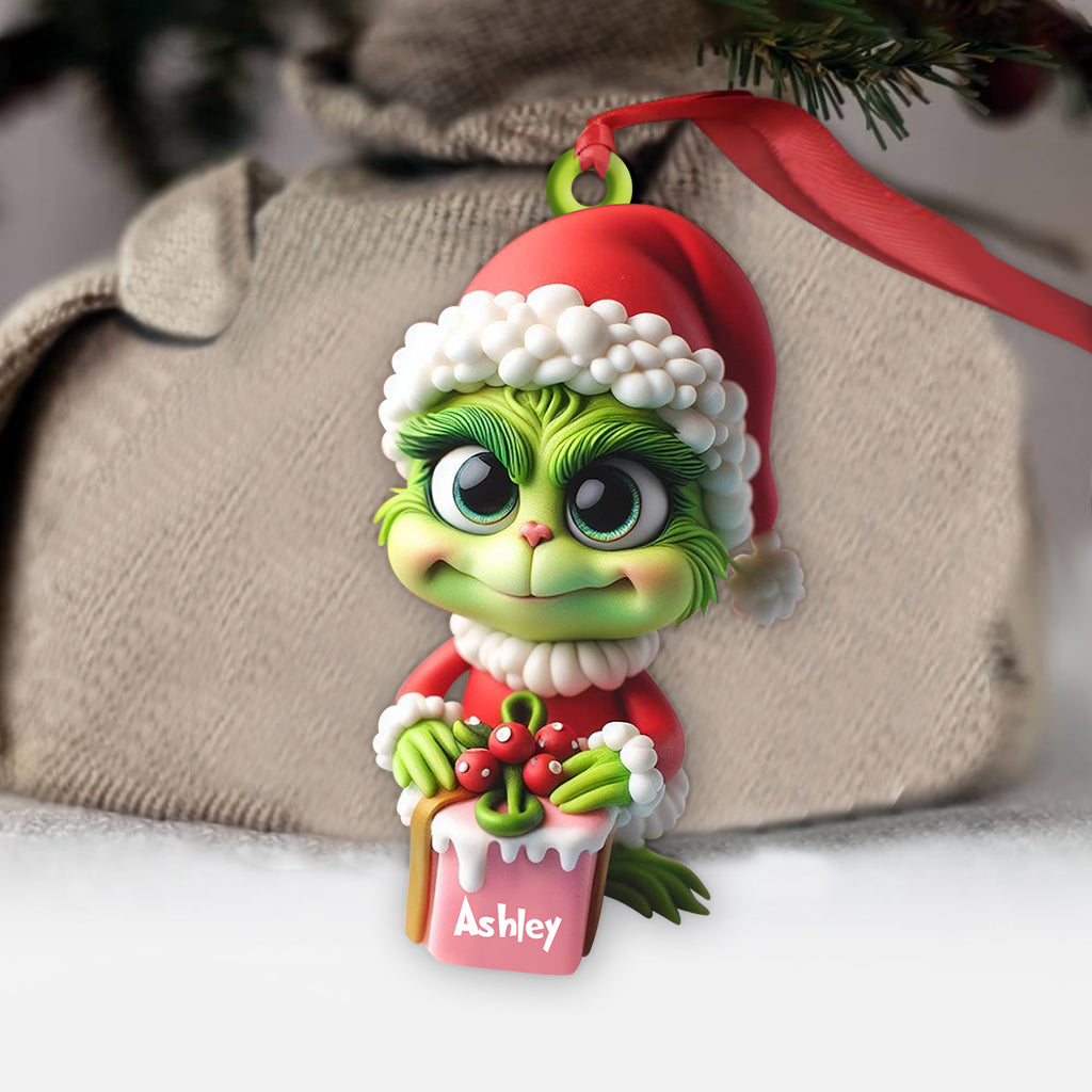 Merry Grinchmas - Personalized Stole Christmas Custom Shaped Ornament