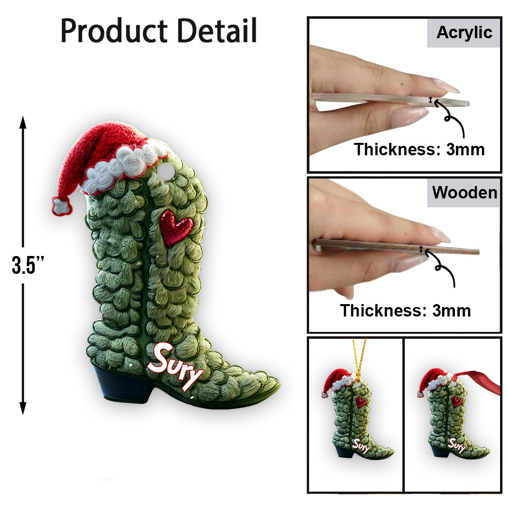 Bottes du Grinch - Étole de Noël personnalisée