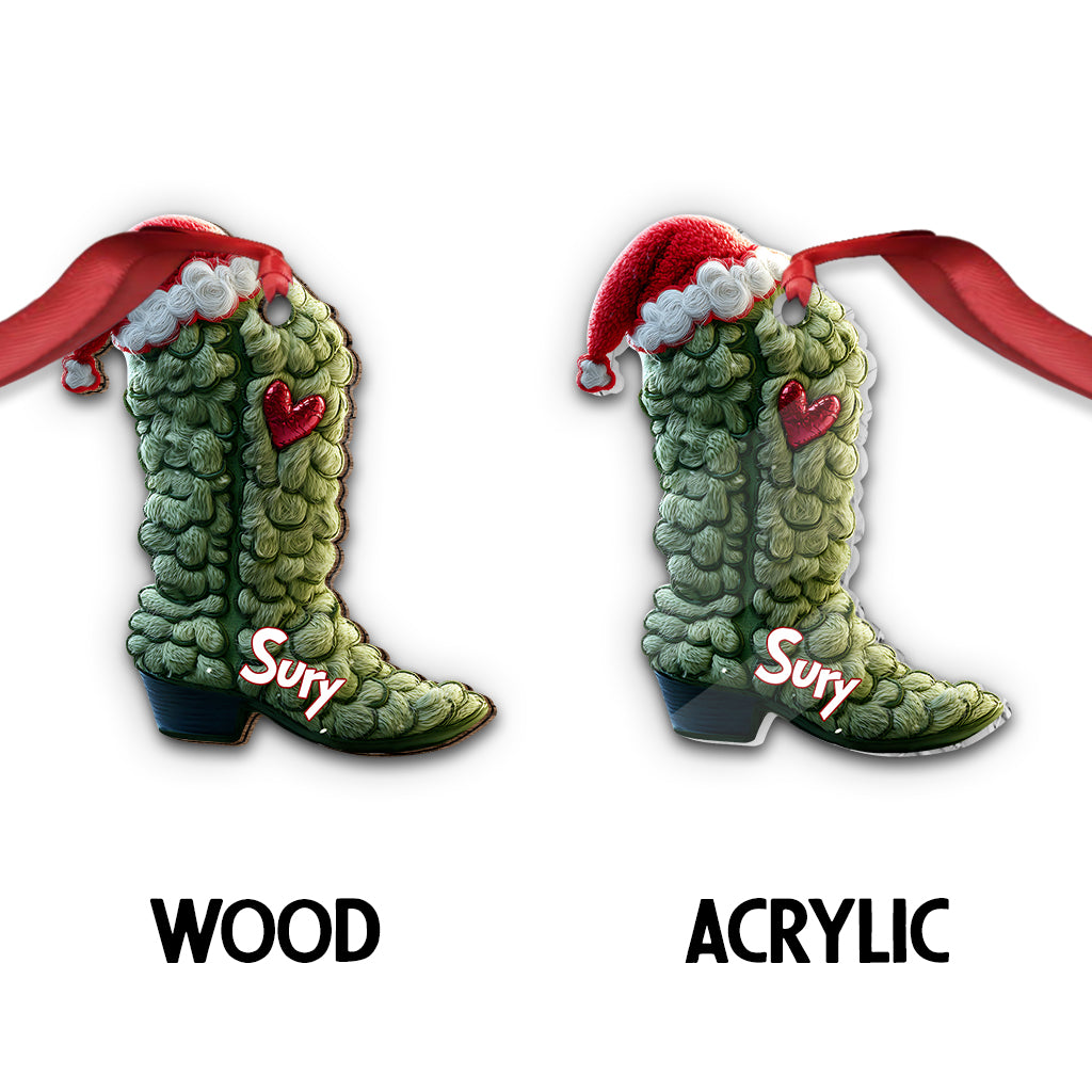 Bottes du Grinch - Étole de Noël personnalisée