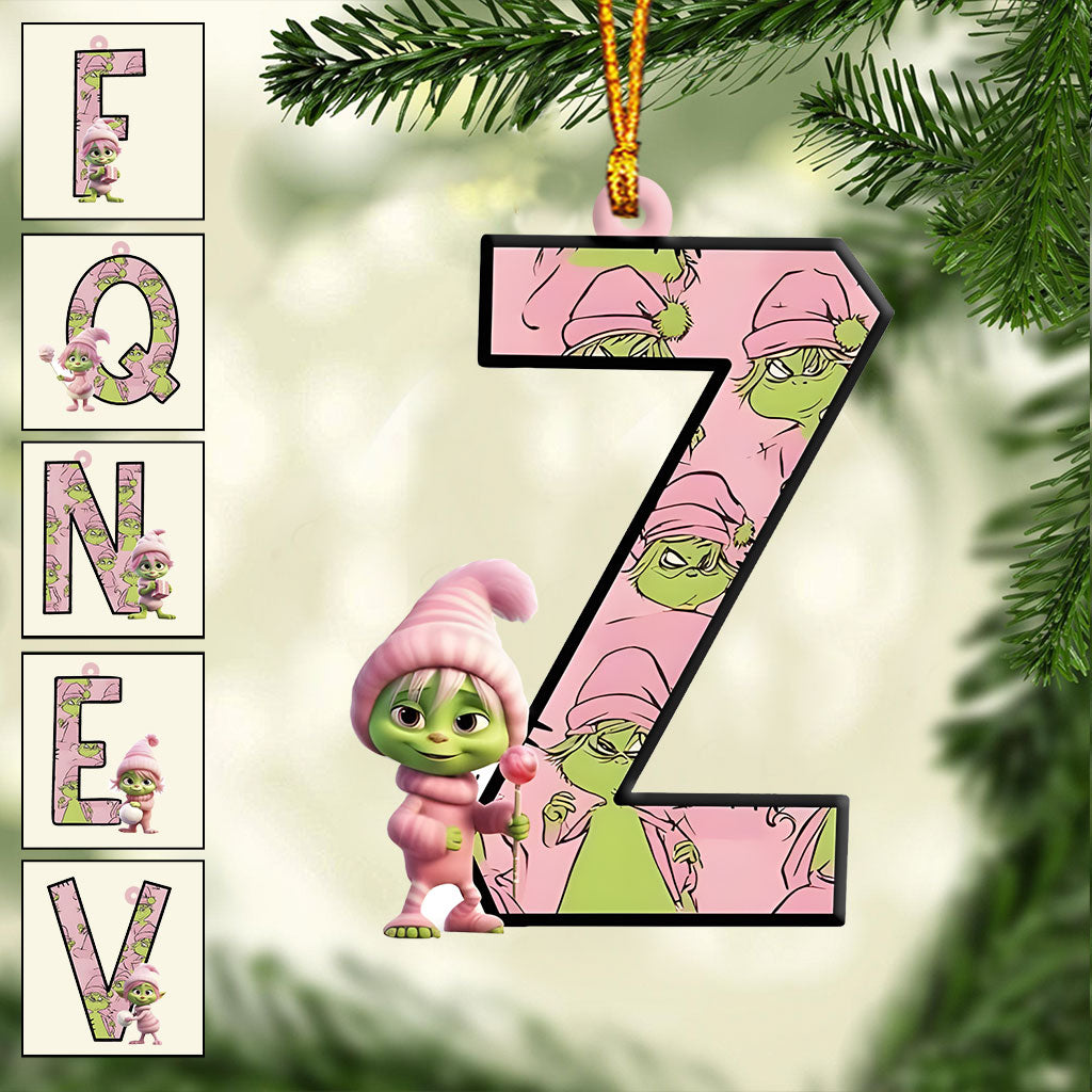 Grinchy Letter - Personalized Stole Christmas Ornament