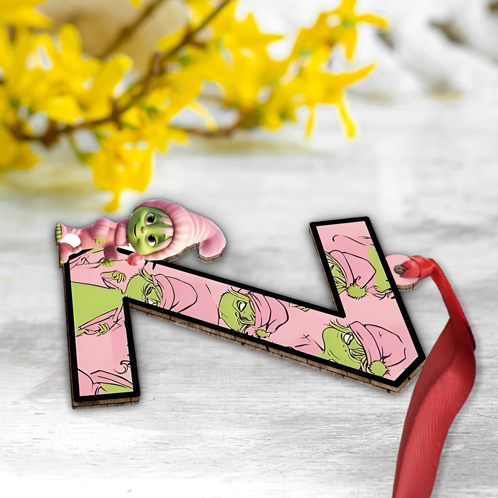Grinchy Letter - Personalized Stole Christmas Ornament