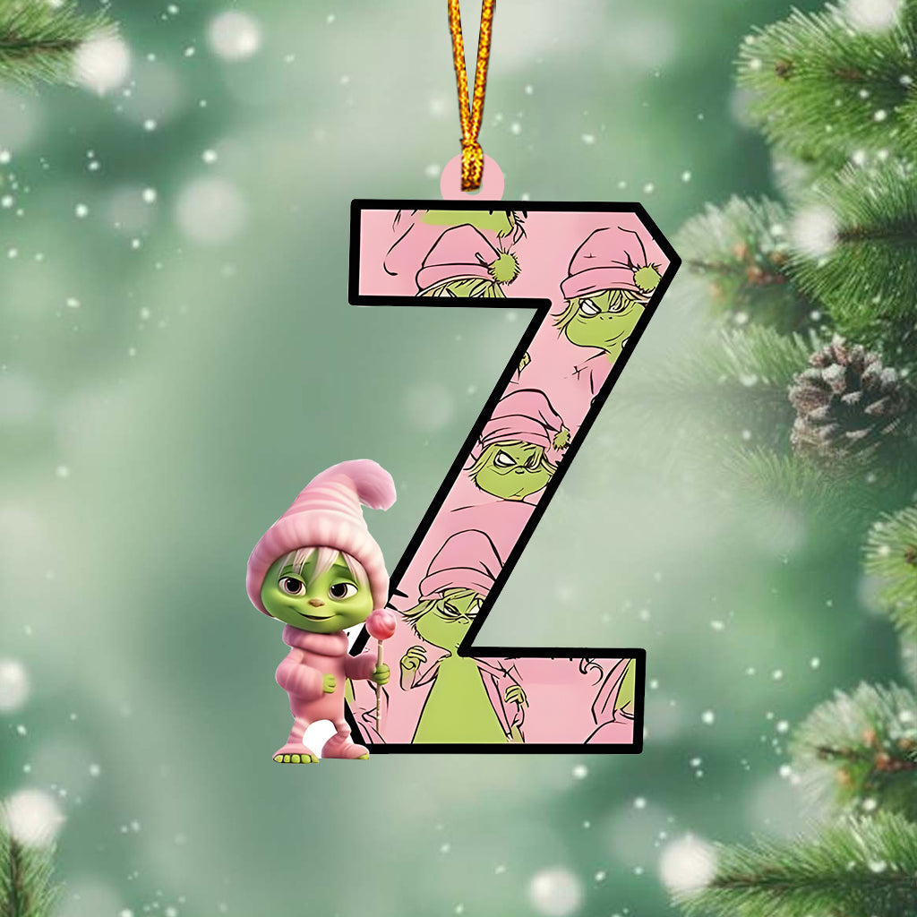 Grinchy Letter - Personalized Stole Christmas Ornament