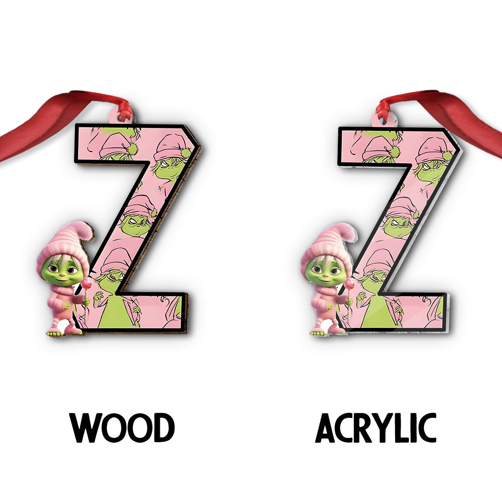 Grinchy Letter - Personalized Stole Christmas Ornament