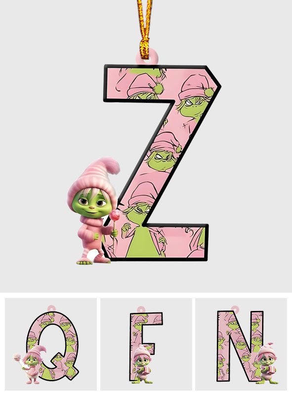 Grinchy Letter - Personalized Stole Christmas Ornament