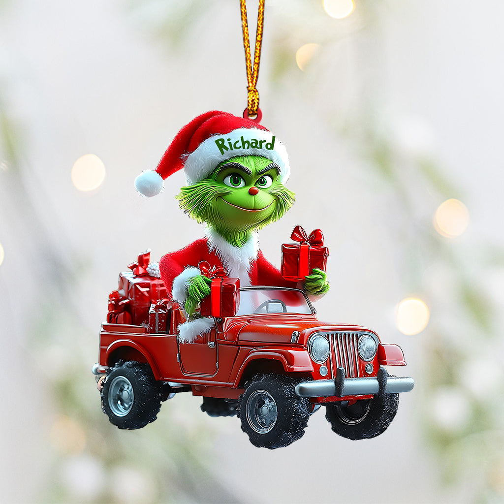 Cool Green - Personalized Stole Christmas Ornament