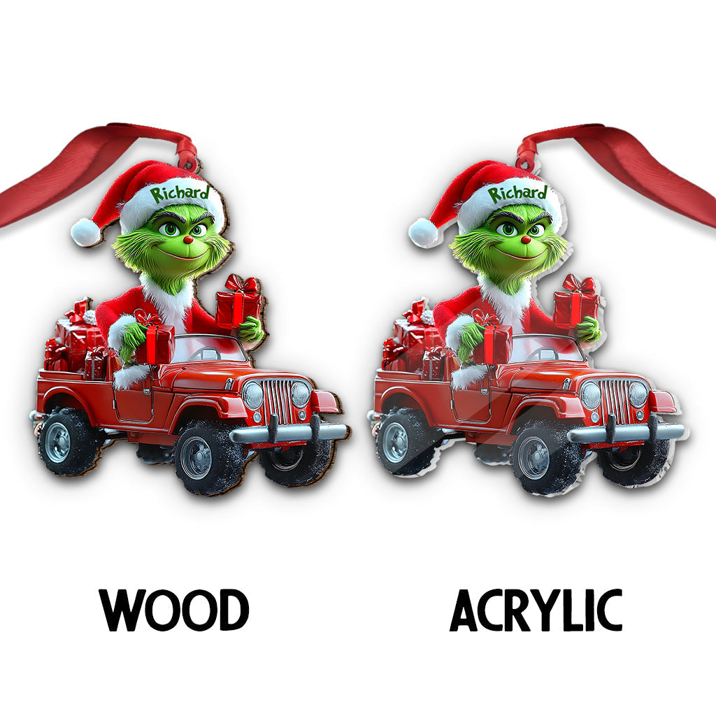 Cool Green - Personalized Stole Christmas Ornament