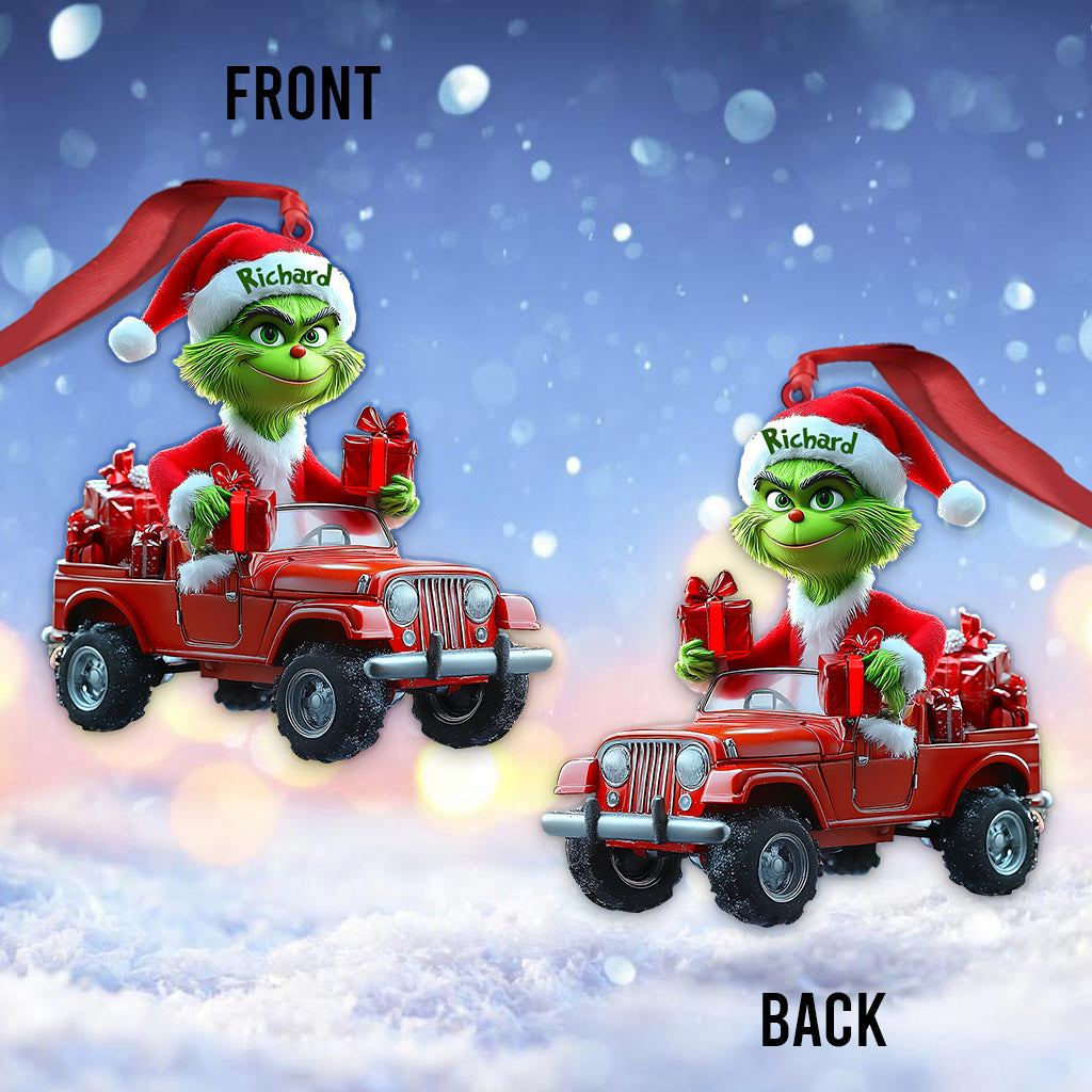 Cool Green - Personalized Stole Christmas Ornament