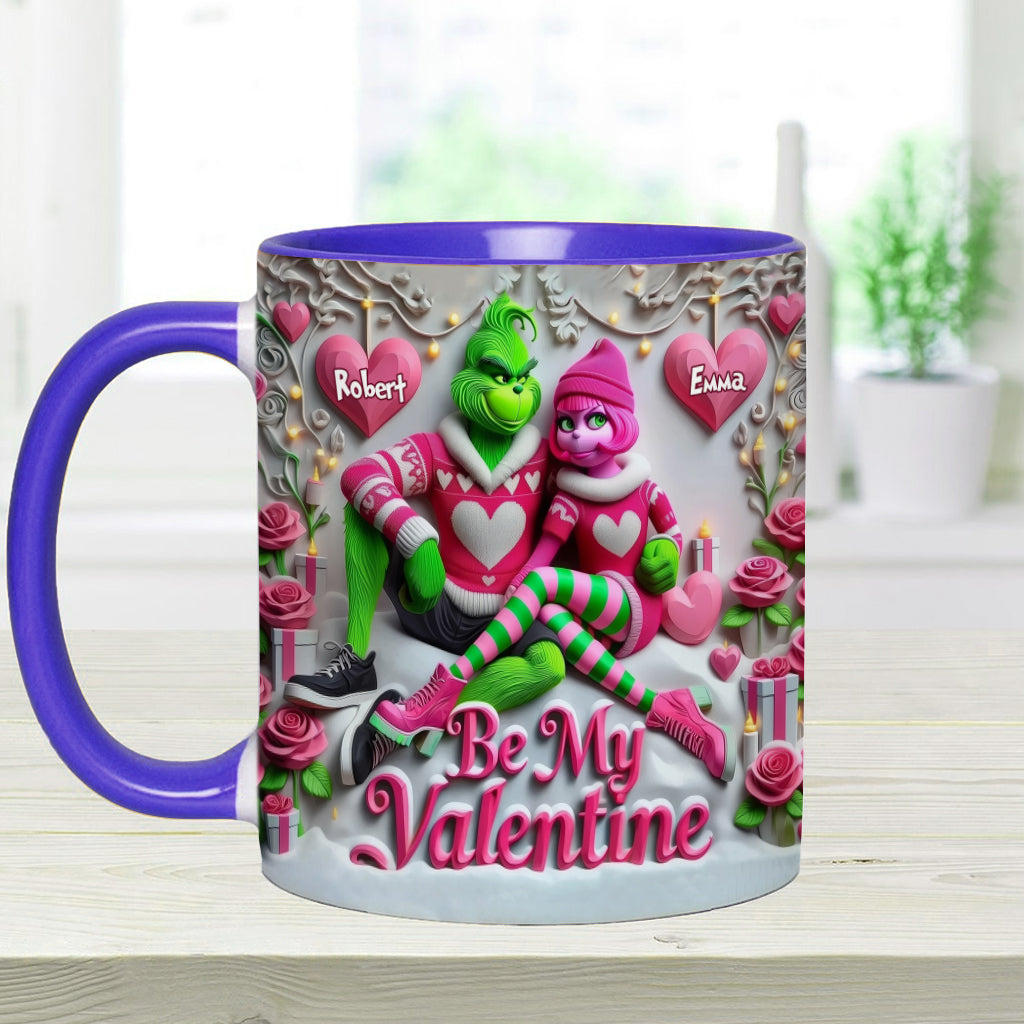 Be My Valentine - Personalized Stole Christmas Accent Mug