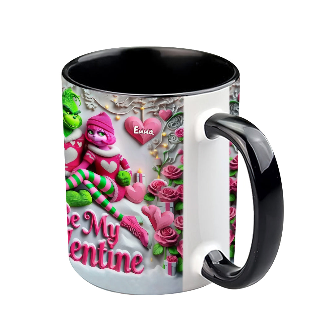 Be My Valentine - Personalized Stole Christmas Accent Mug