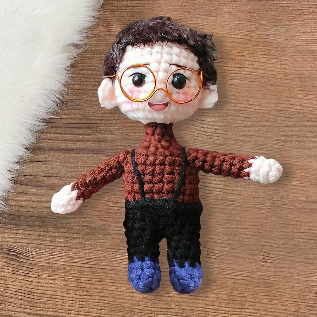 Poupée tricotée à la main pour ta meilleure amie - Poupée tricotée à la main personnalisée pour ta meilleure amie