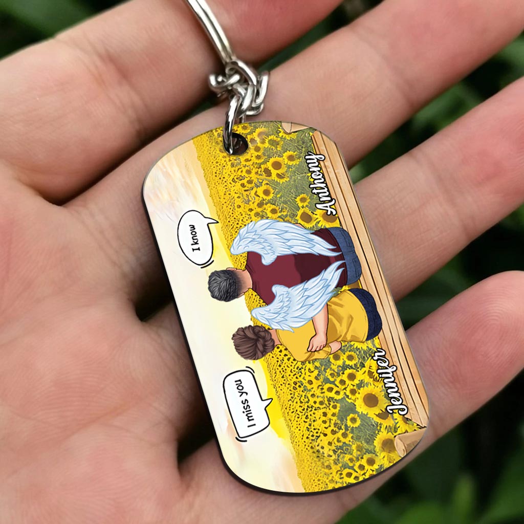 Always On Our Mind - Personalized Memorial Stainless Steel Keychain