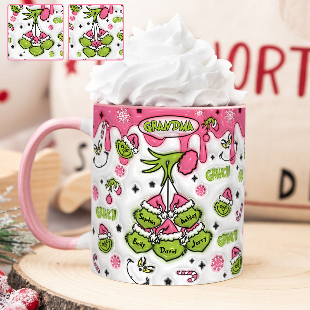 Green Mama/ Nana... - Personalized Stole Christmas Accent Mug