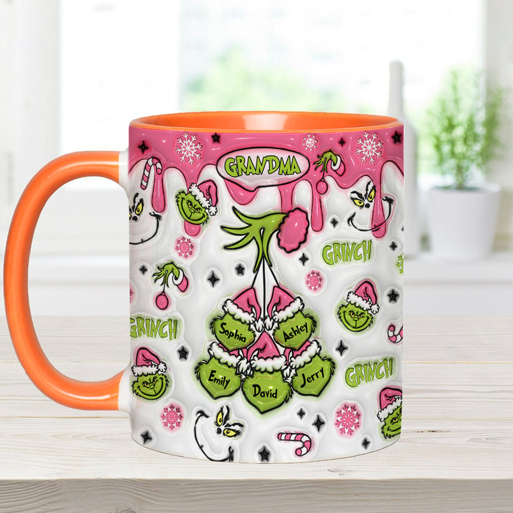 Green Mama/ Nana... - Personalized Stole Christmas Accent Mug