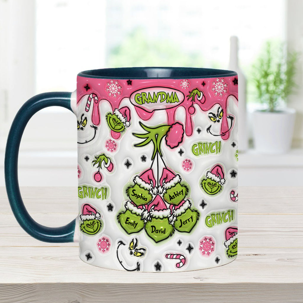 Green Mama/ Nana... - Personalized Stole Christmas Accent Mug