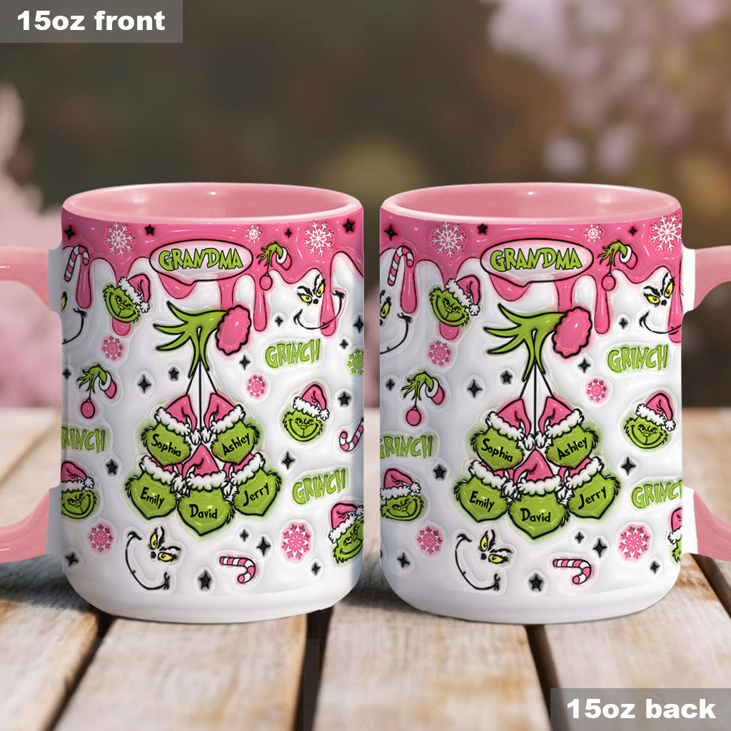 Green Mama/ Nana... - Personalized Stole Christmas Accent Mug