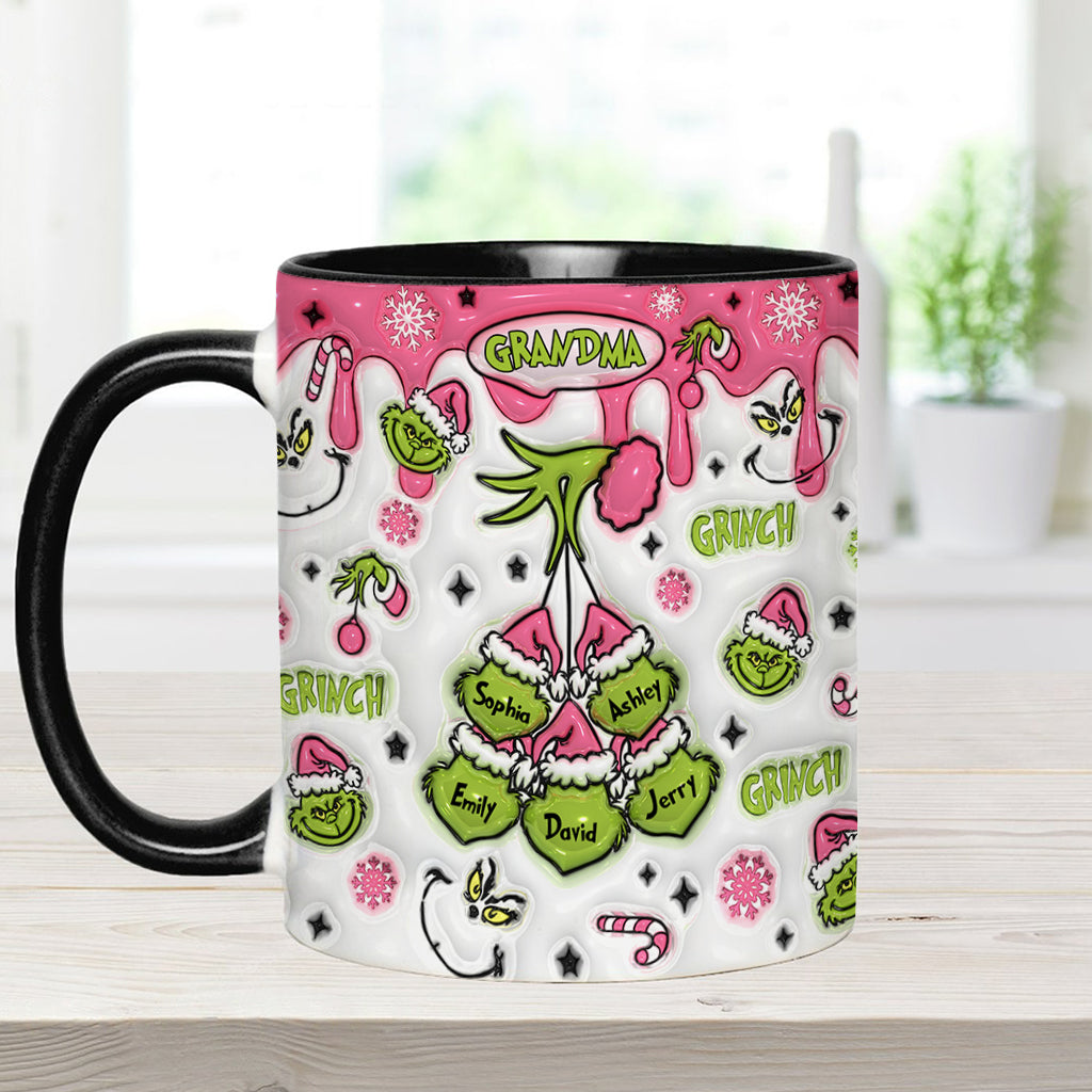 Green Mama/ Nana... - Personalized Stole Christmas Accent Mug