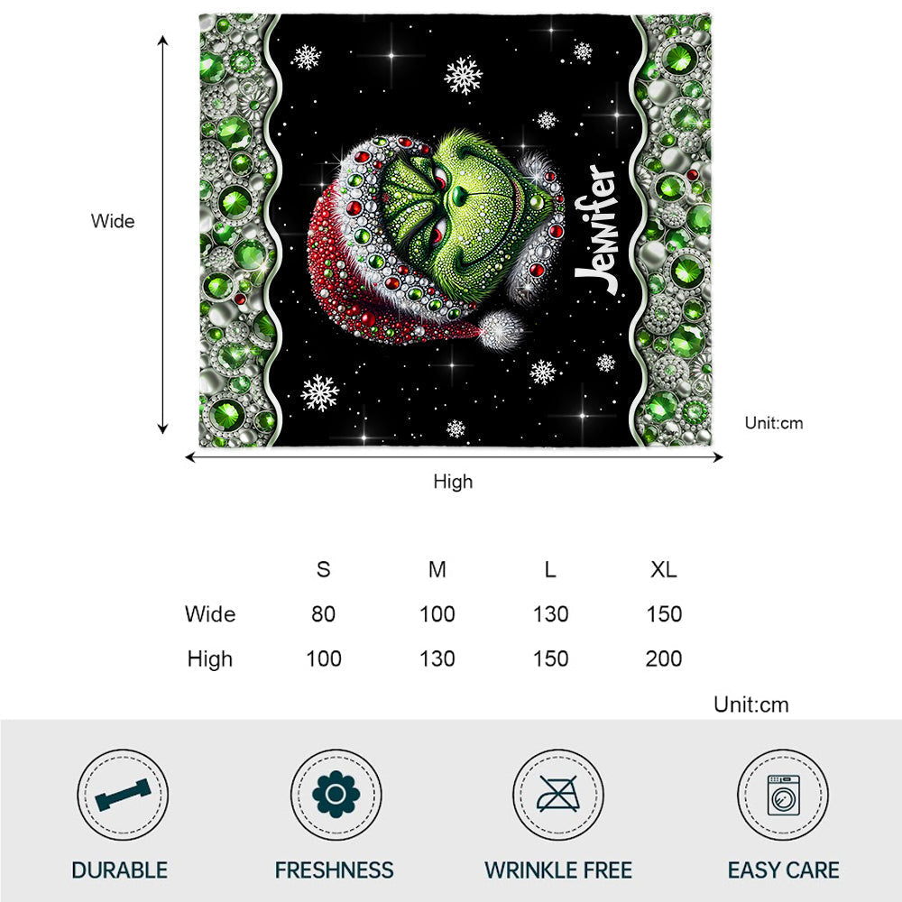 Joyeux Grinchmas - Étole de Noël personnalisée