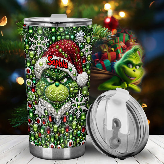 Merry Grinchmas - Personalized Stole Christmas Tumbler