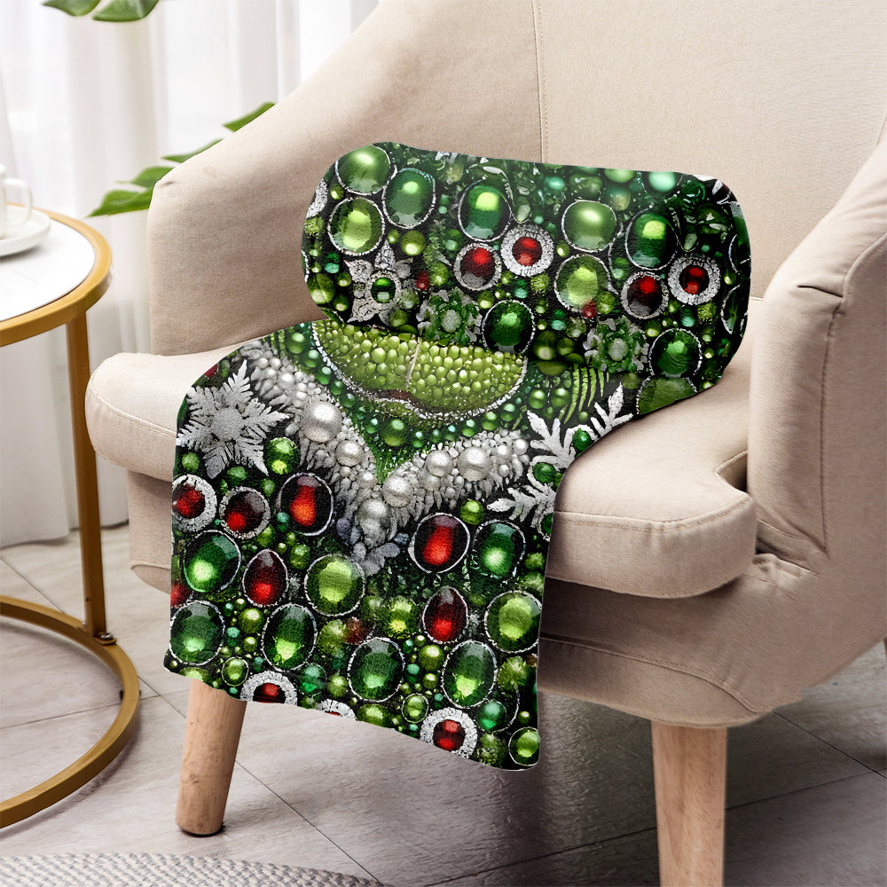 Merry Grinchmas - Personalized Stole Christmas Blanket