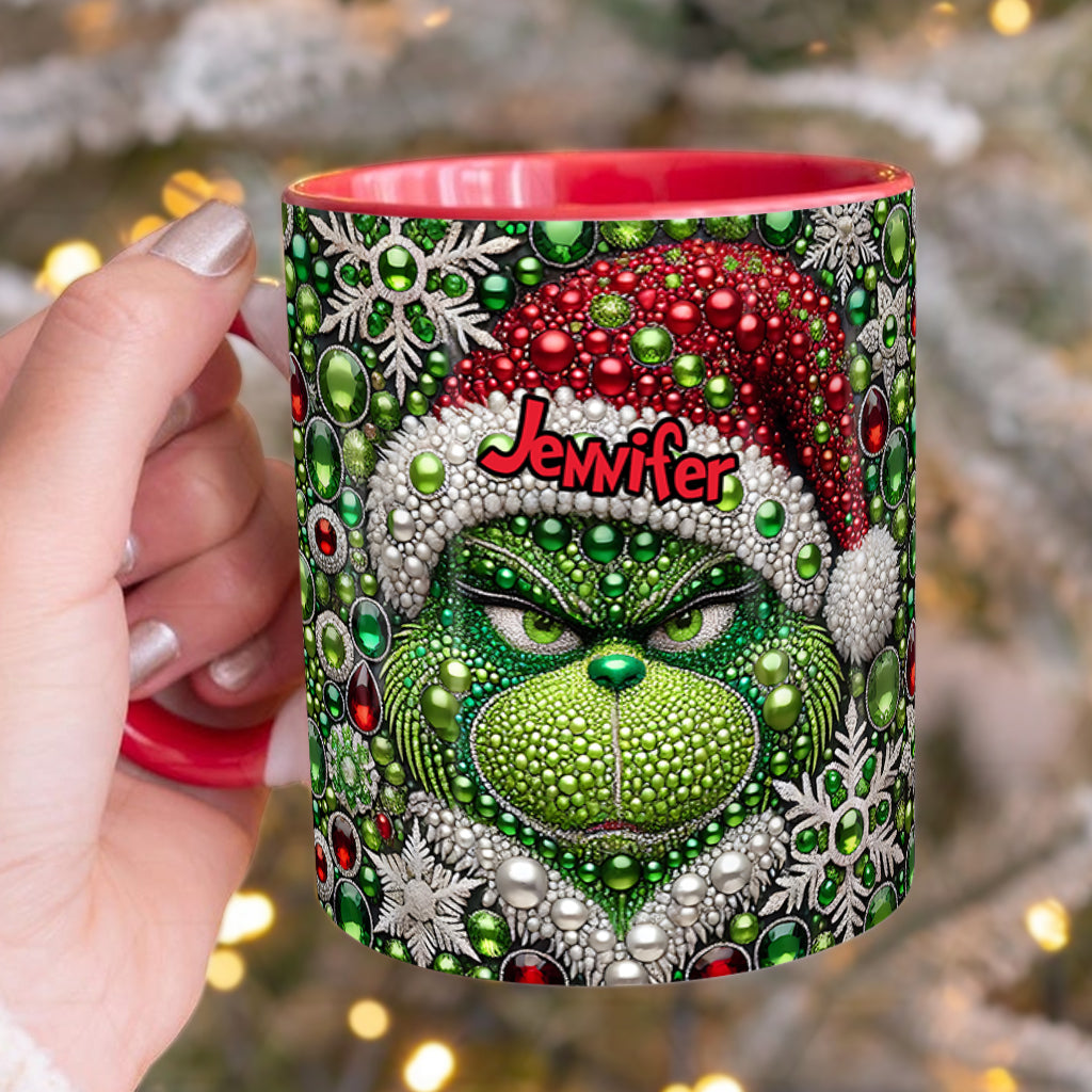 Merry Grinchmas - Personalized Stole Christmas Accent Mug