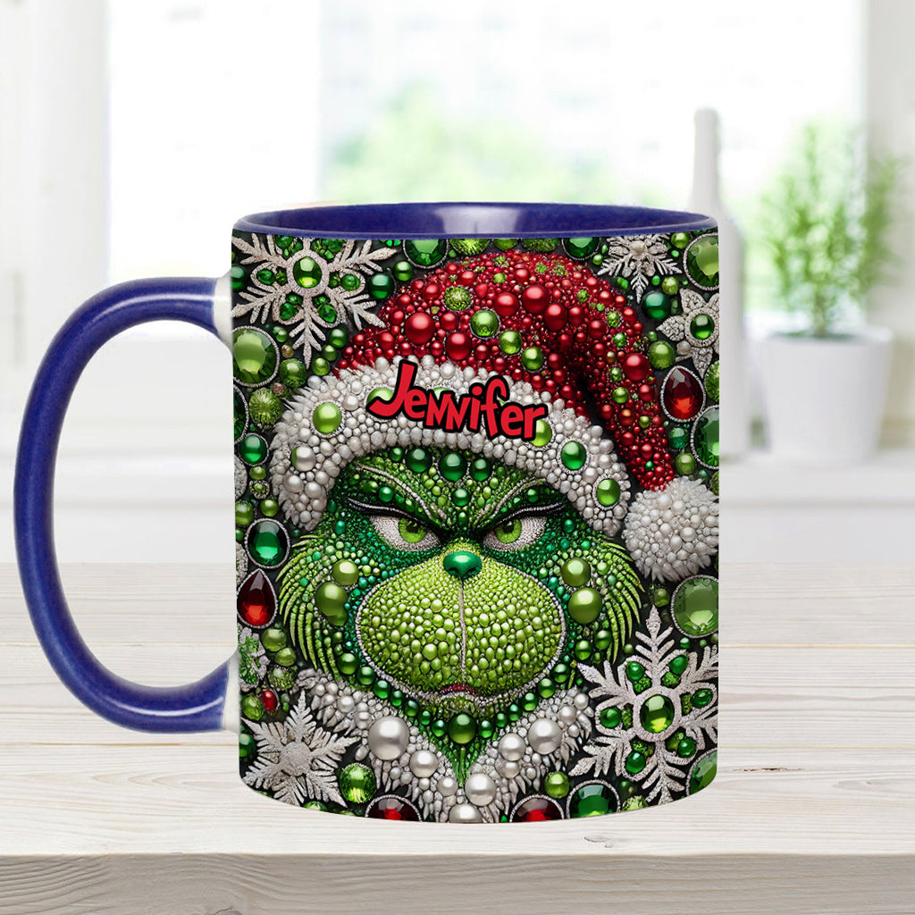 Merry Grinchmas - Personalized Stole Christmas Accent Mug