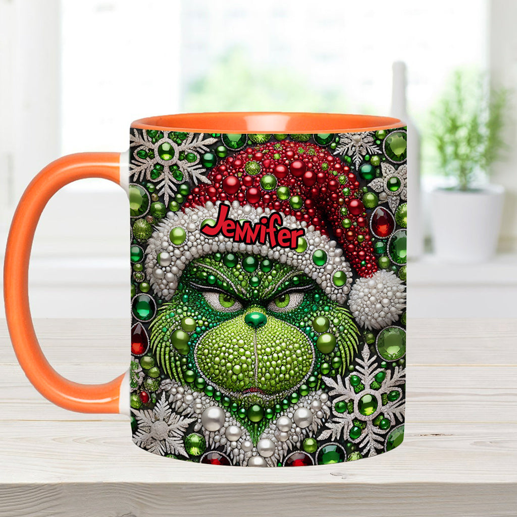 Merry Grinchmas - Personalized Stole Christmas Accent Mug