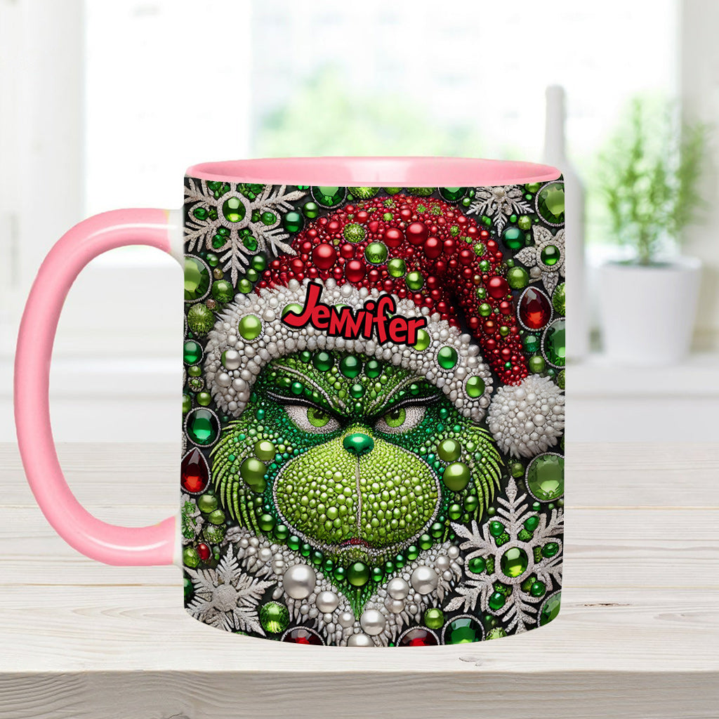 Merry Grinchmas - Personalized Stole Christmas Accent Mug