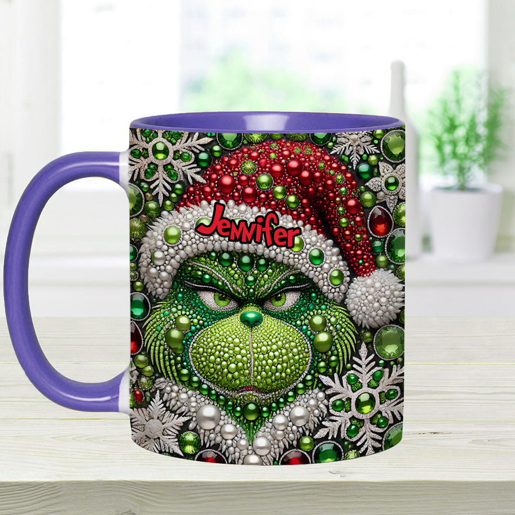 Merry Grinchmas - Personalized Stole Christmas Accent Mug
