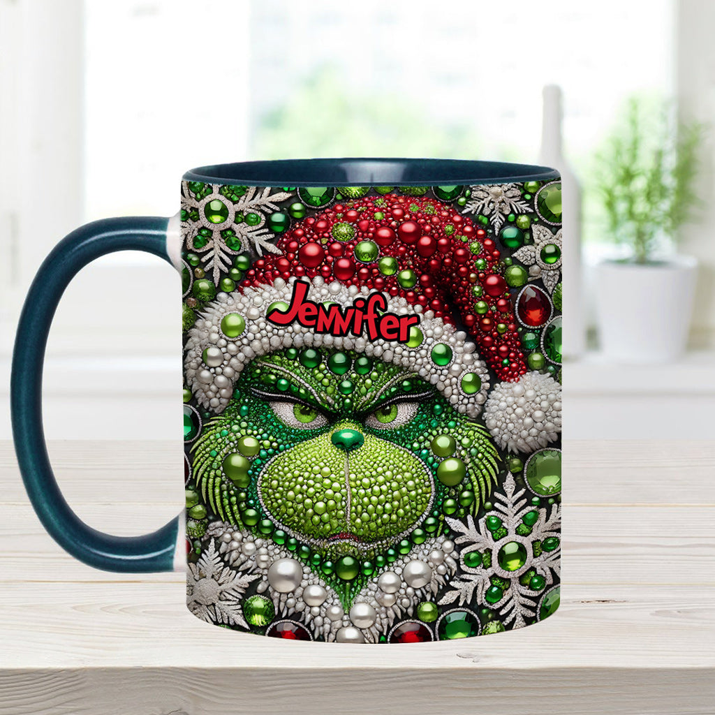 Merry Grinchmas - Personalized Stole Christmas Accent Mug