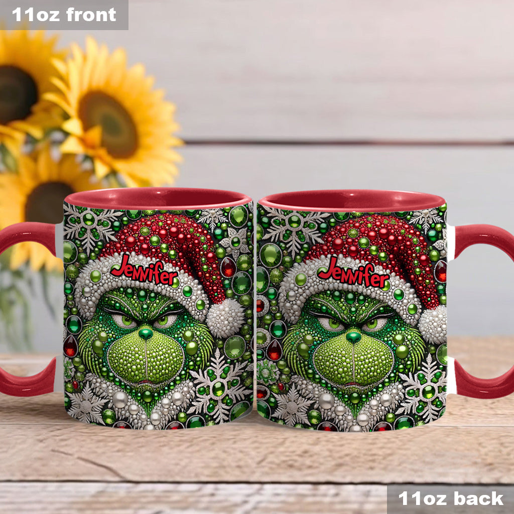 Merry Grinchmas - Personalized Stole Christmas Accent Mug