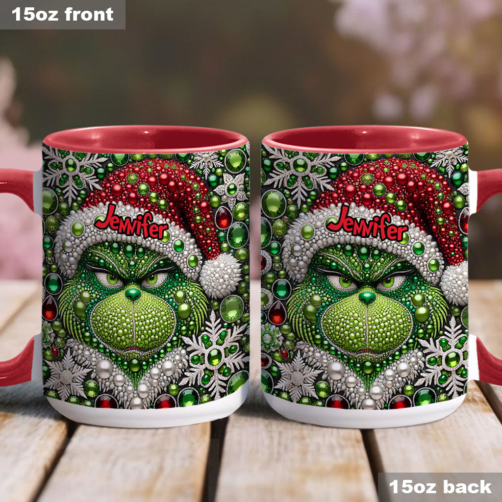 Merry Grinchmas - Personalized Stole Christmas Accent Mug