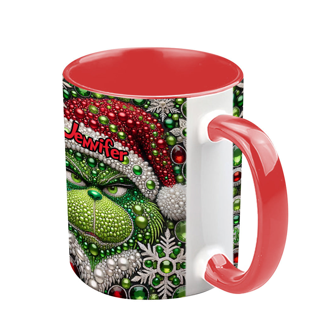 Merry Grinchmas - Personalized Stole Christmas Accent Mug