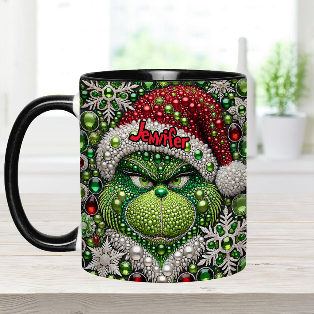 Merry Grinchmas - Personalized Stole Christmas Accent Mug