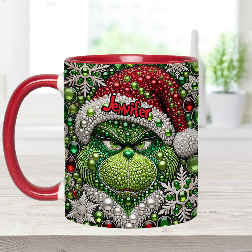 Merry Grinchmas - Personalized Stole Christmas Accent Mug
