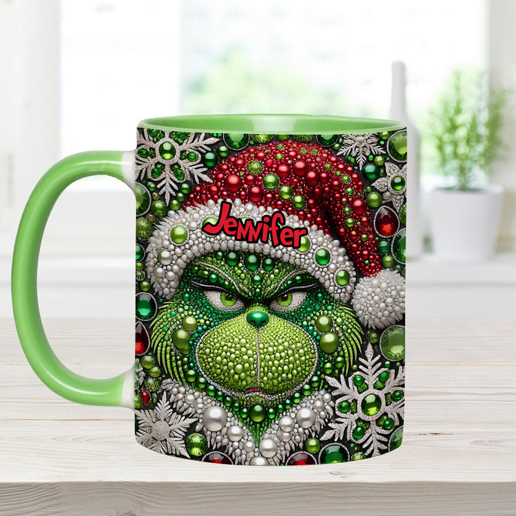 Merry Grinchmas - Personalized Stole Christmas Accent Mug