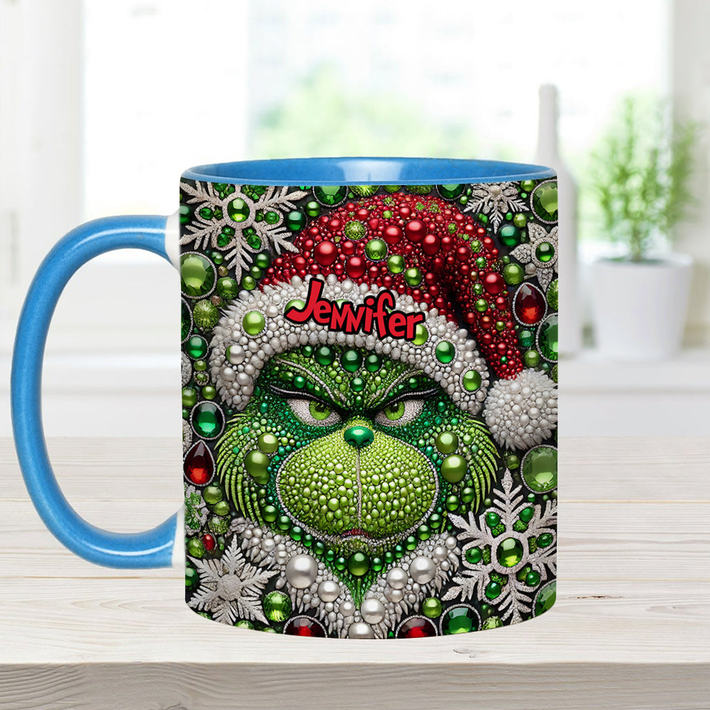 Merry Grinchmas - Personalized Stole Christmas Accent Mug