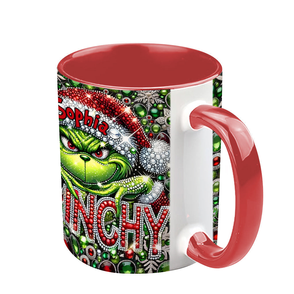 Joyeux Grinchmas - Mug personnalisé avec étole de Noël