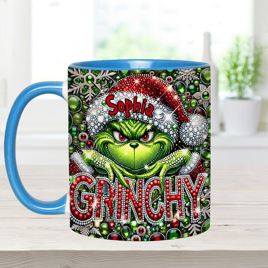 Joyeux Grinchmas - Mug personnalisé avec étole de Noël