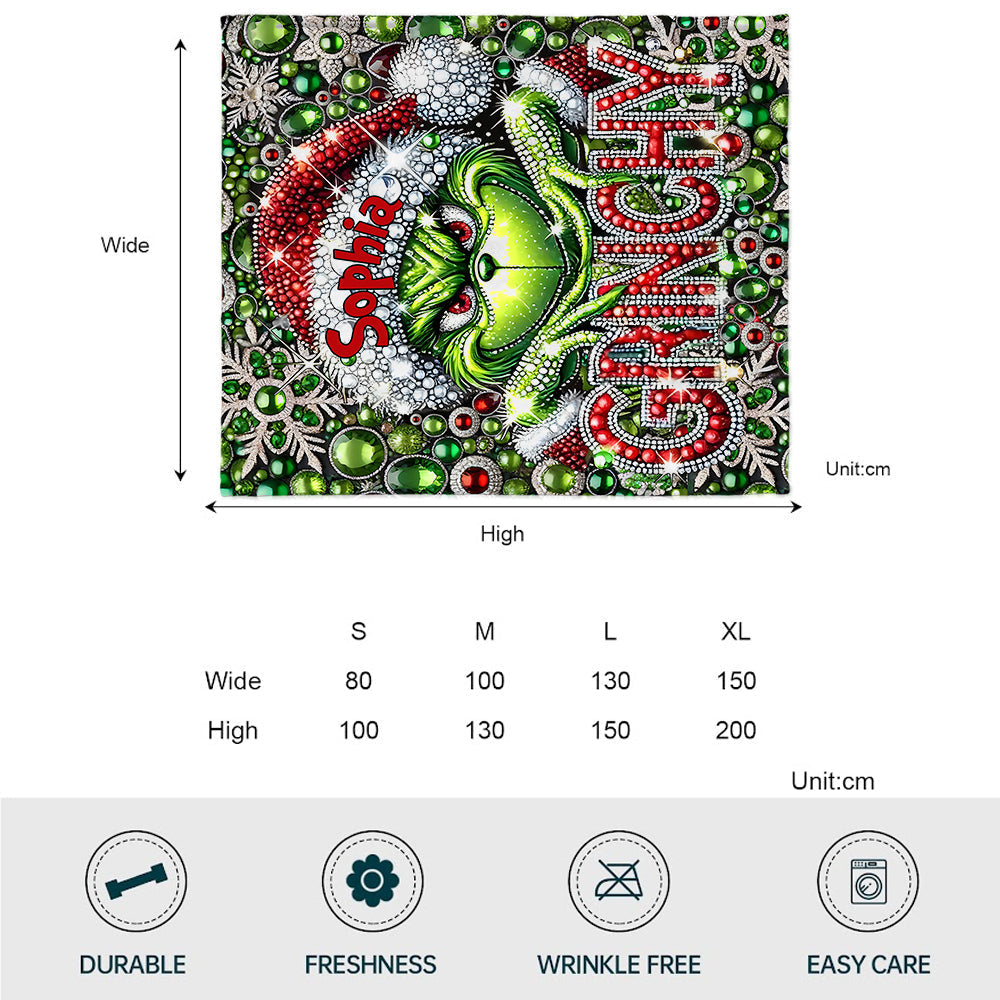 Joyeux Grinchmas - Étole de Noël personnalisée