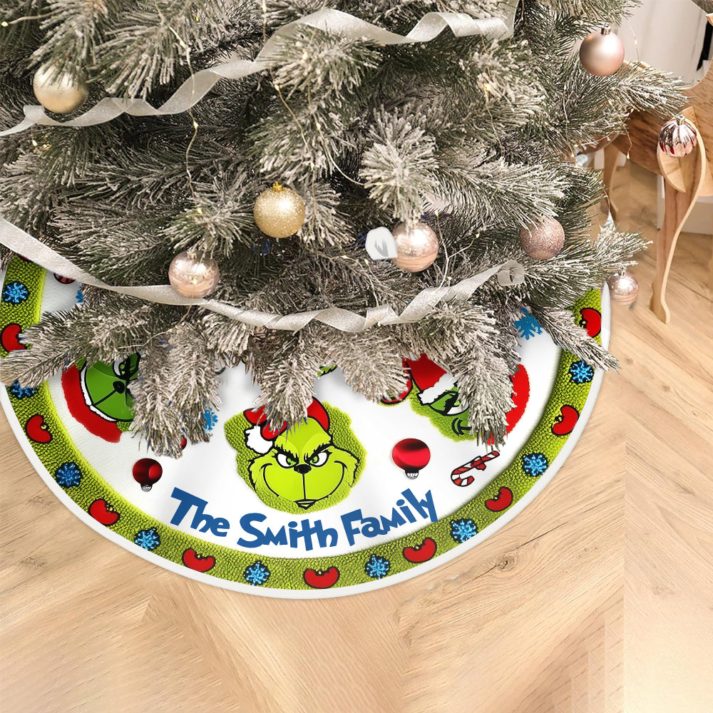Étole personnalisée Green Family - Jupe de sapin de Noël